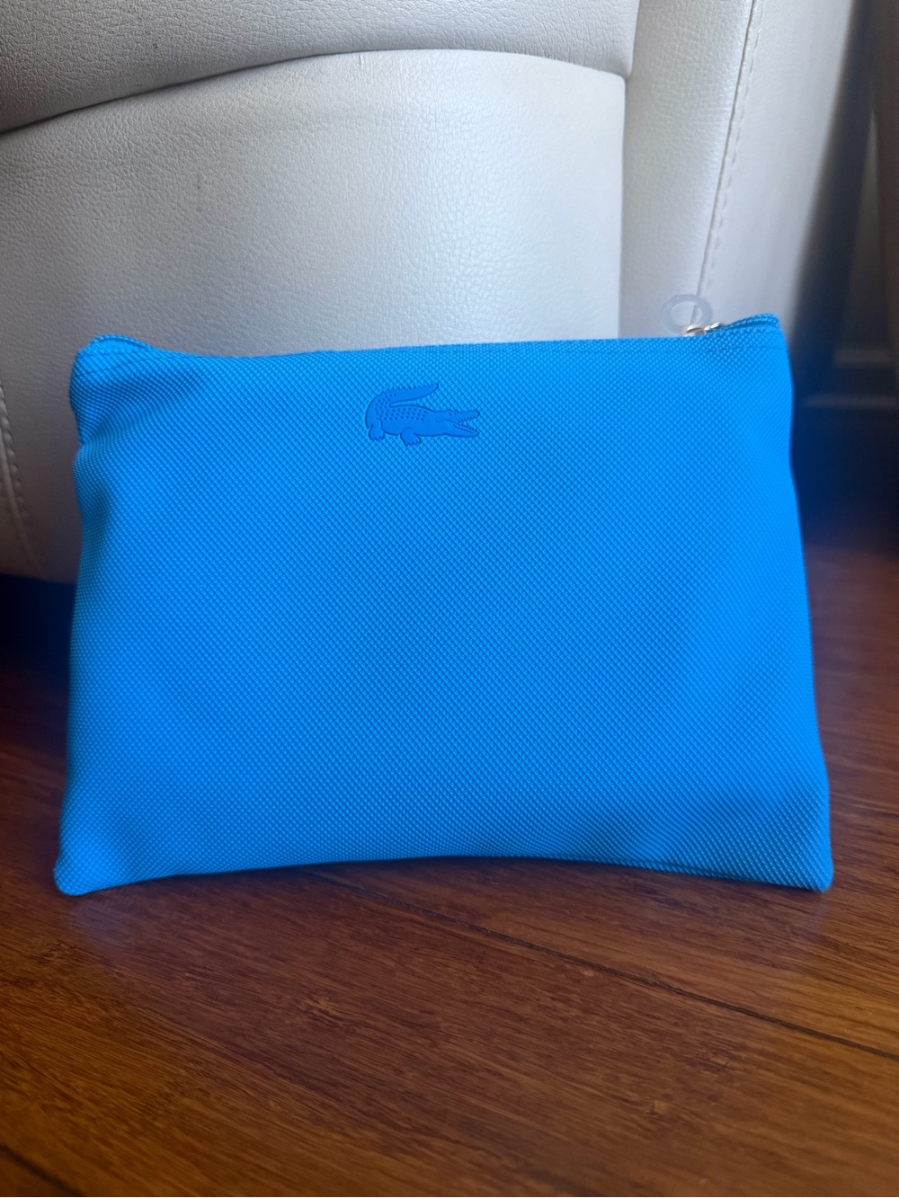 LACOSTE Pouch x Turkish Airlines Amenity Travel Kit (SEALED) turquoise